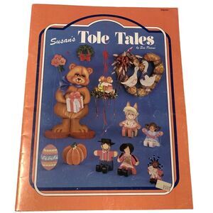 vintage 1986 craft book Susan's Tole Tales Volume 1 Sue Pisoni folk art dolls
